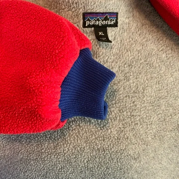 Vintage Patagonia 1990 XL Color Block Jacket Made in the USA - Picture 11 of 14